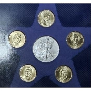 2008 US Mint Dollar Set - w/ Silver Eagle in OMP
