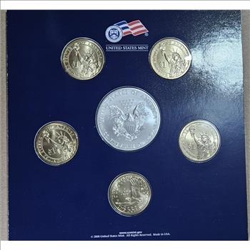 2008 US Mint Dollar Set - w/ Silver Eagle in OMP