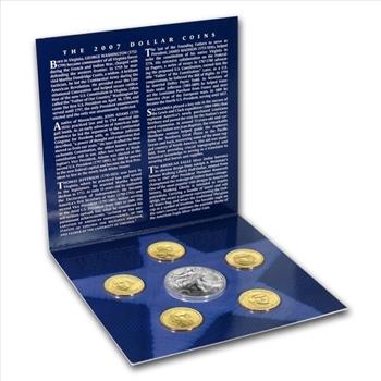 2007 US Silver eagle and Dollar Mint Set Sealed in OMP