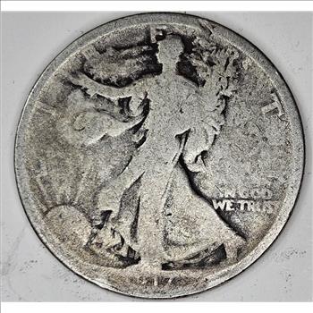 1917 Better Date Walking Liberty half Dollar