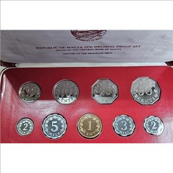 1976 Malta Decimal Set in Case