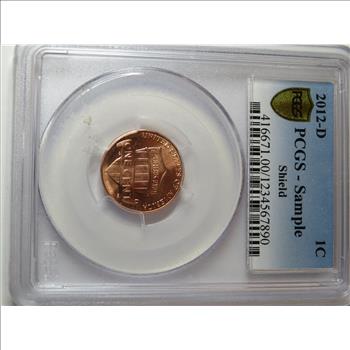 2012 d RARE PCGS SAMPLE Lincoln Shield Cent