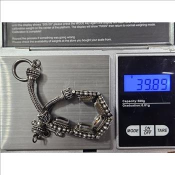 Sterling Silver Multi Gemstone Semi Precious Bracelet 