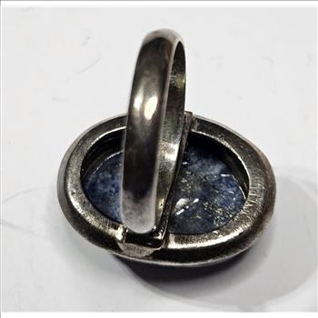 Sterling Silver Blue Cabachon Sodalite Ring -