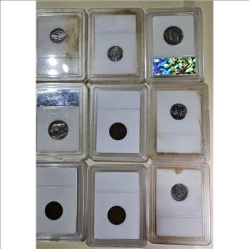 (9) Assorted Slabbed Coins