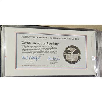 Sterling Silver Limited Edition Proof - Collective Bargaining - 1st Day Cover - Postmaster Commemorative -