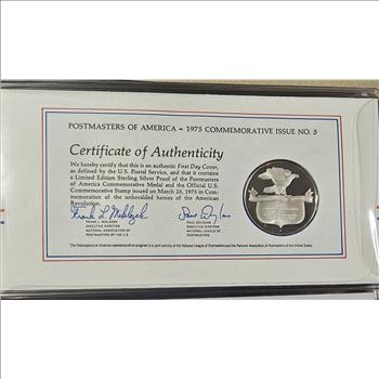 Sybil Ludington Revolution - Sterling Silver Proof - W/ 1st Day Issue Stamp -