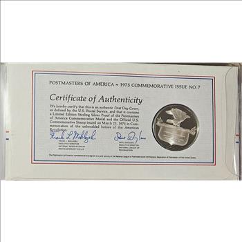 Peter Francisco Sterling Silver Proof - 1st Day Issue Stamp -