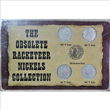 Obsolete Racketeer's Nickel Set in Plastic Case | Property Room