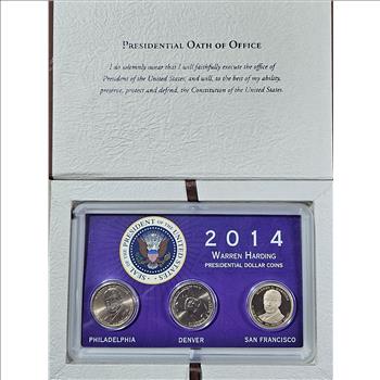 2014 - Warren Harding PDS- Presidential Dollar Set