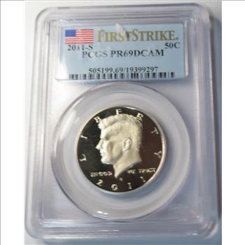 2011 S  PRF69 DCAM 1st Strike Kennedy Half Dollar