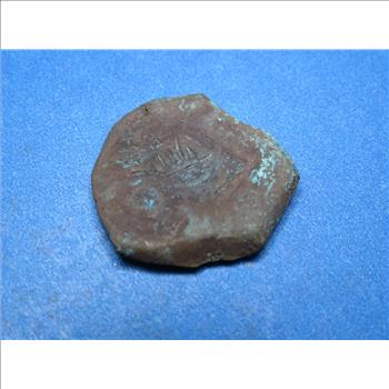 1600's Bronze Pirate Era Shipwreck Coin