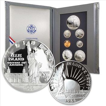 1986 Prestige Proof Set 7 Coin 