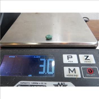 3 ct. Natural Emerlad Gemstone w/COA Card