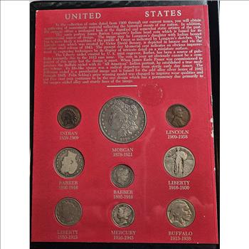 ~RARE~ 20th Century Type Coin set in Trifold Folio -