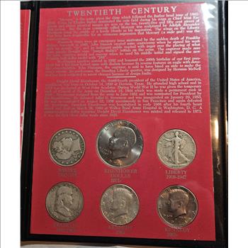 ~RARE~ 20th Century Type Coin set in Trifold Folio -