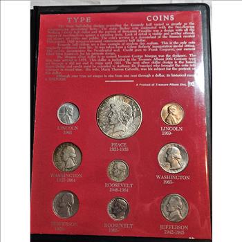 ~RARE~ 20th Century Type Coin set in Trifold Folio -