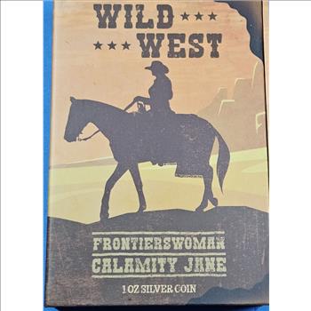 ~RARE~ 2024 Calamity Jane .999 Silver Art Bar in Presentation case w/ COA 