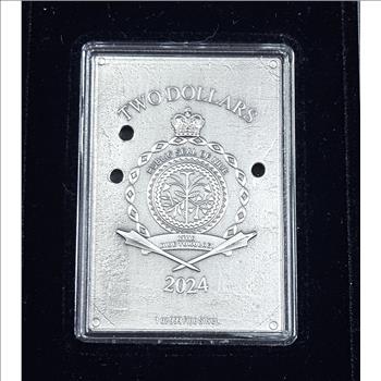 ~RARE~ 2024 Calamity Jane .999 Silver Art Bar in Presentation case w/ COA 