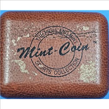 ~RARE~ Highland Mint - Football Shape 1 oz -.999 Pure Silver Bar - with COA - on Cool Football Field Display - Hall of Famer -- Dan Marino - Miami Dolphin Great