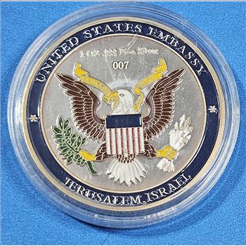 Donald Trump - 1 oz Silver Round Jerusalem Embassy Commemorative Round