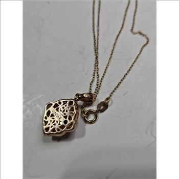 VANNA K Designer Vermeil Sterling Silver Topaz- CZ Necklace