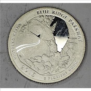 2015 S Silver Proof Quarter - Blue Ridge Parkway