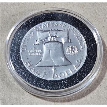 1963 Toned GEM PROOF Franklin Half Dollar