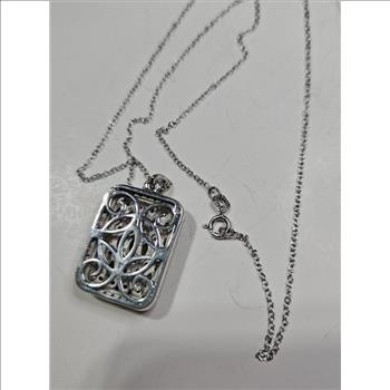 Multi Color CZ Sterling Silver Necklace