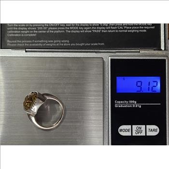 Sterling Silver Carved Jasper Ring