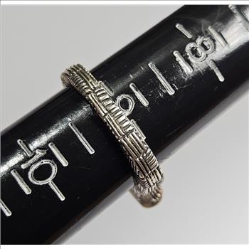 Sterling Silver JET Inlay Ring