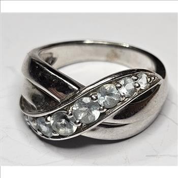 Sterling Silver Criss Cross Ring