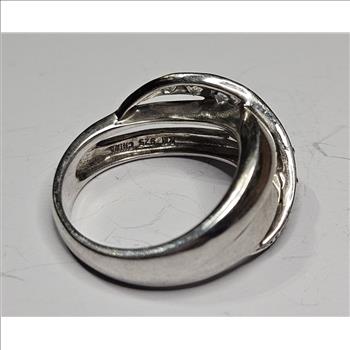 Sterling Silver Criss Cross Ring