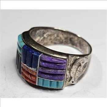 Sterling Silver Multi Stone Ring