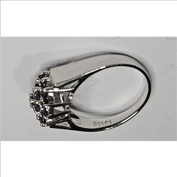 Sterling Silver Blue Gemstone Ring