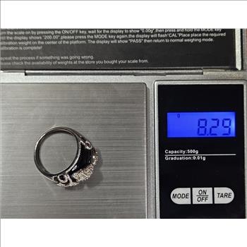Fancy 2 tone Sterling 3 D Style Ring