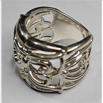 Heavy Sterling Silver butterfly Design Ring