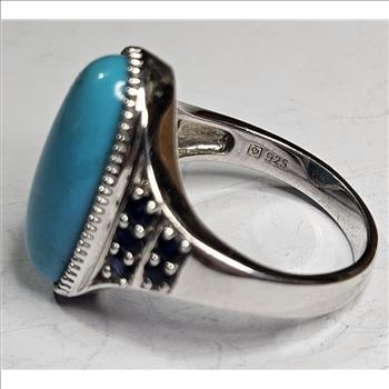 Sterling Silver Turquoise Color Ring