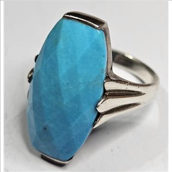 Sterling Silver Blue Fashion Ring