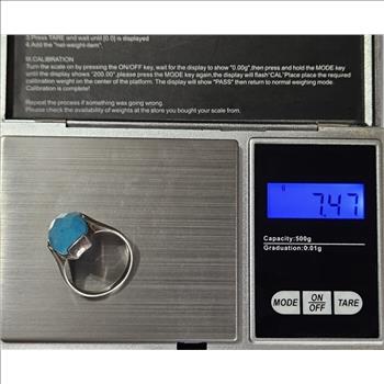 Sterling Silver Blue Fashion Ring