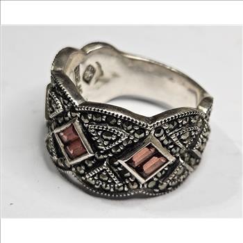 J/J Sterling Silver Gemstone Ring