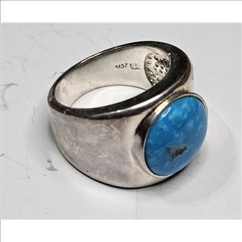 Sterling Silver Blue Aventurine Ring