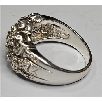Fancy Sterling Silver CZ Ring