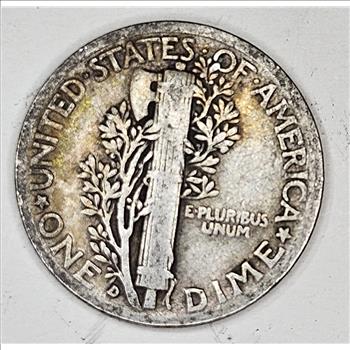 1938 d Mercury Dime 90% Silver- USA Coins