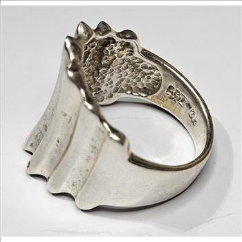 Sterling Silver Shield Style Ring