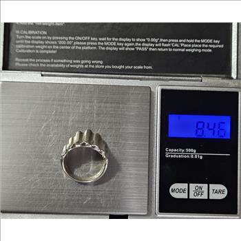 Sterling Silver Shield Style Ring