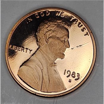 1983 s Lincoln Memorial Proof Cent-USA Coin