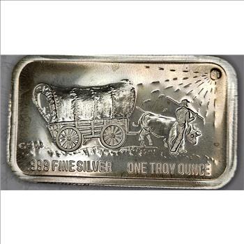 Vintage - Hard to Find Golden State Mint 1 oz Silver Bar - Mount St. Helens 1980