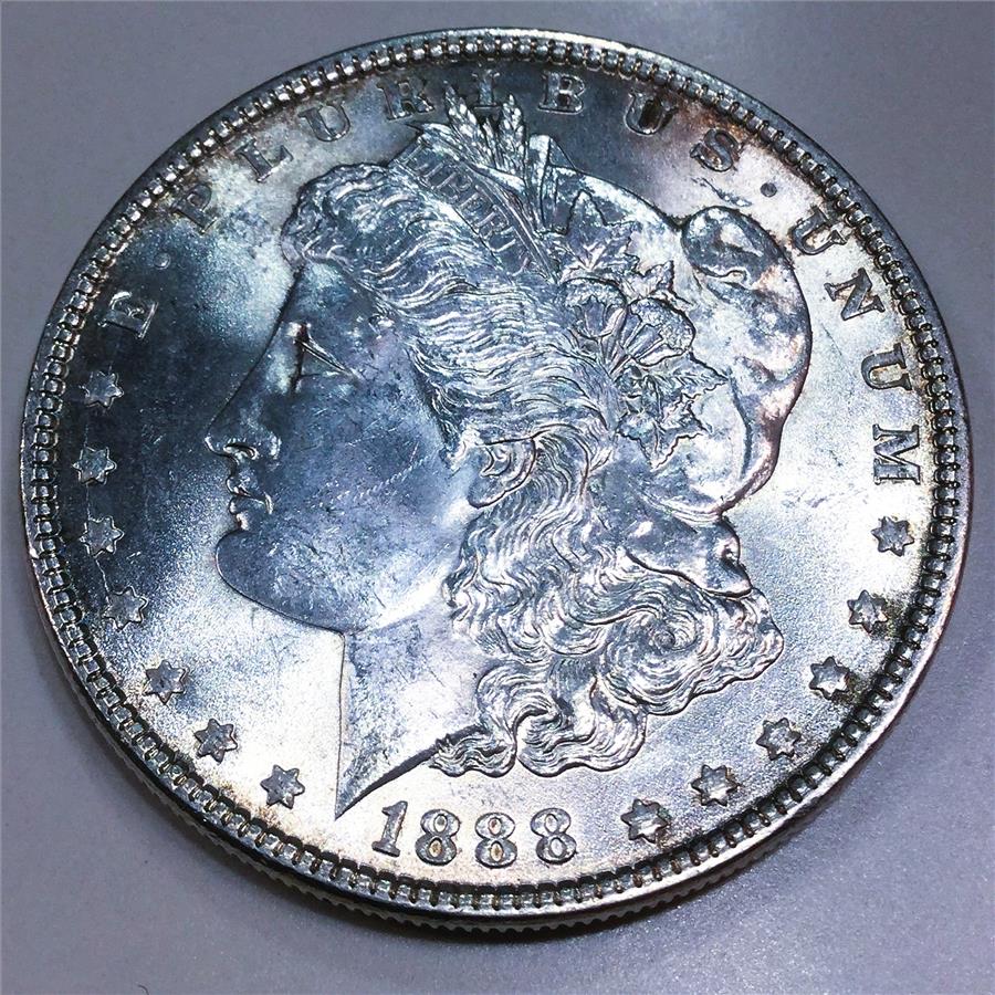 1888 Uncirculated Morgan Silver Dollar Beautiful Coin