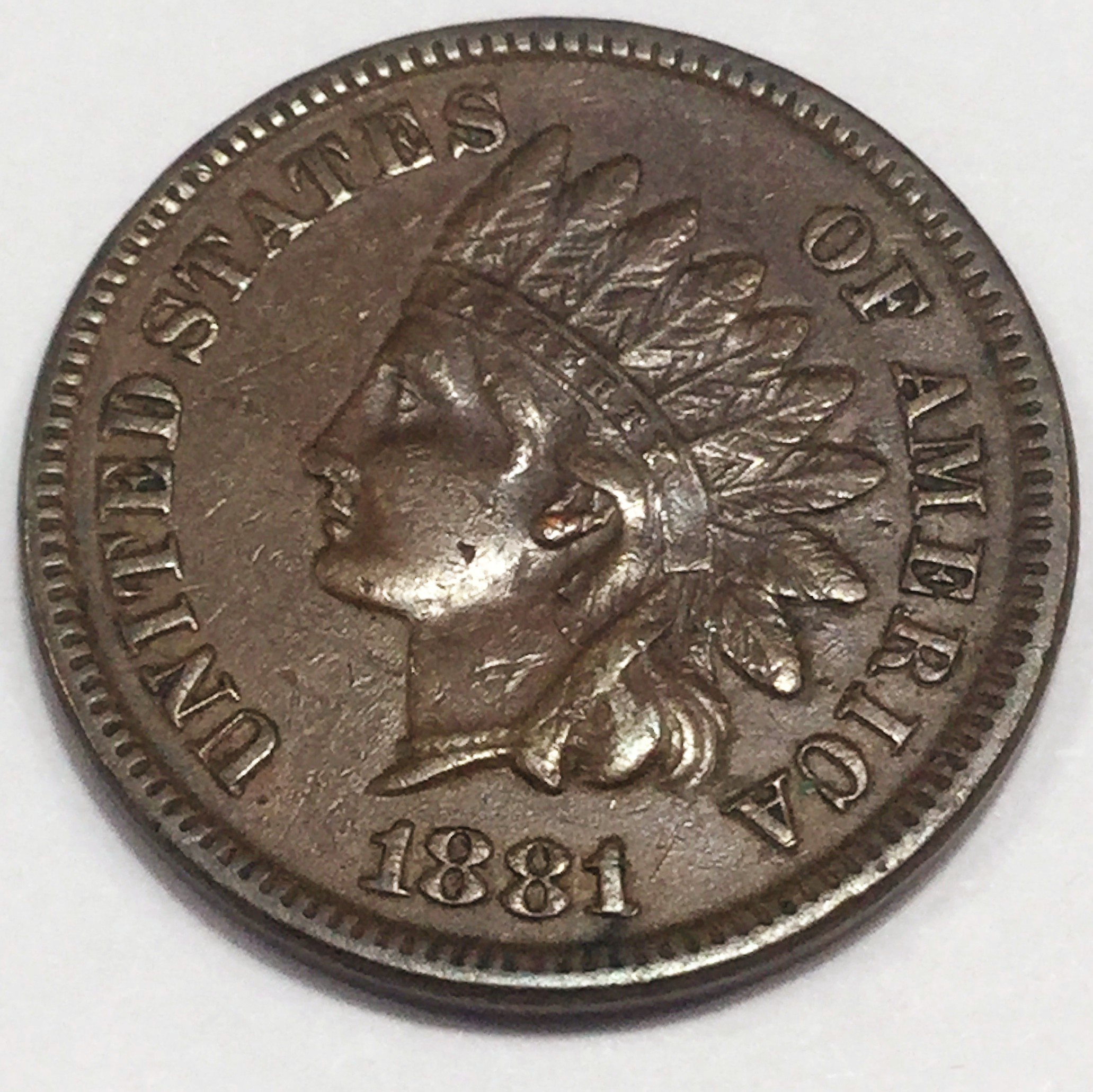 1881 Indian Head Penny Beautiful High Grade Coin Rare Date